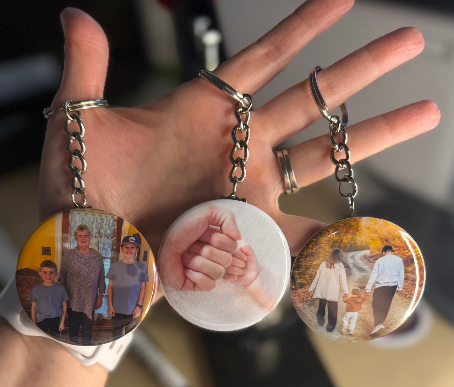 Custom 2.25" Round Keychains