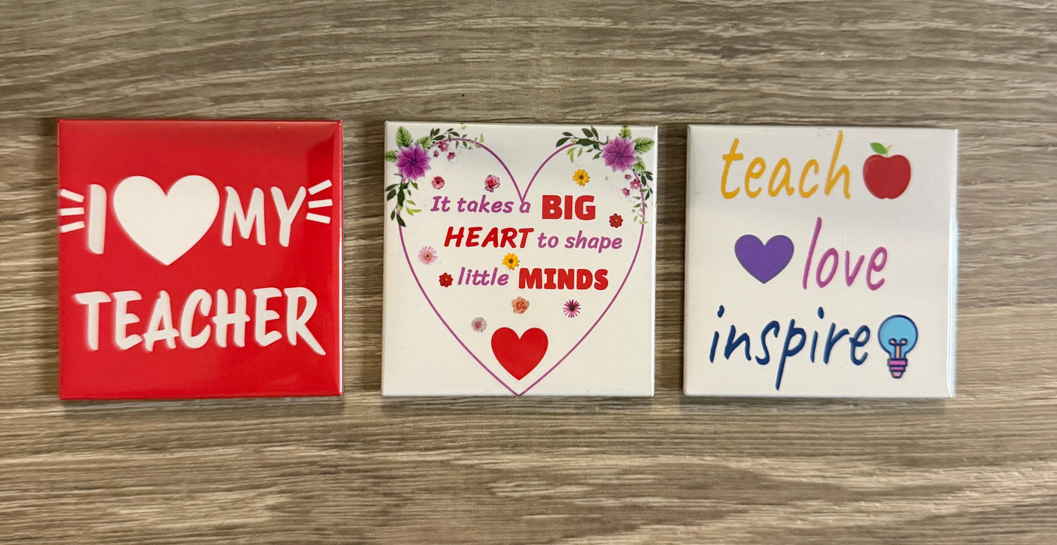Teacher 2"x2" Premade Magnets
