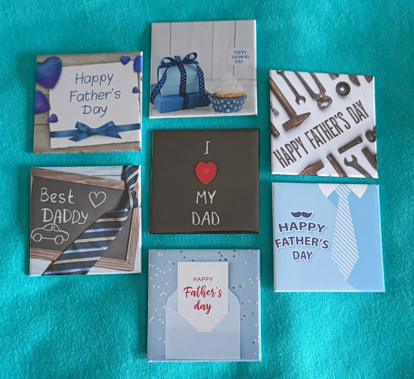 Father's Day Premade Magnets - 2"x2"