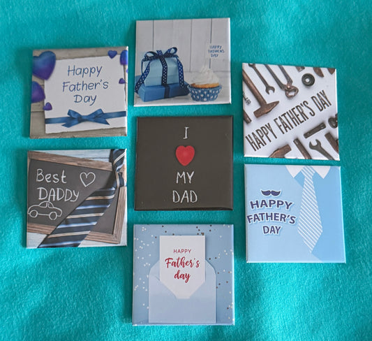Father's Day Premade Magnets - 2"x2"