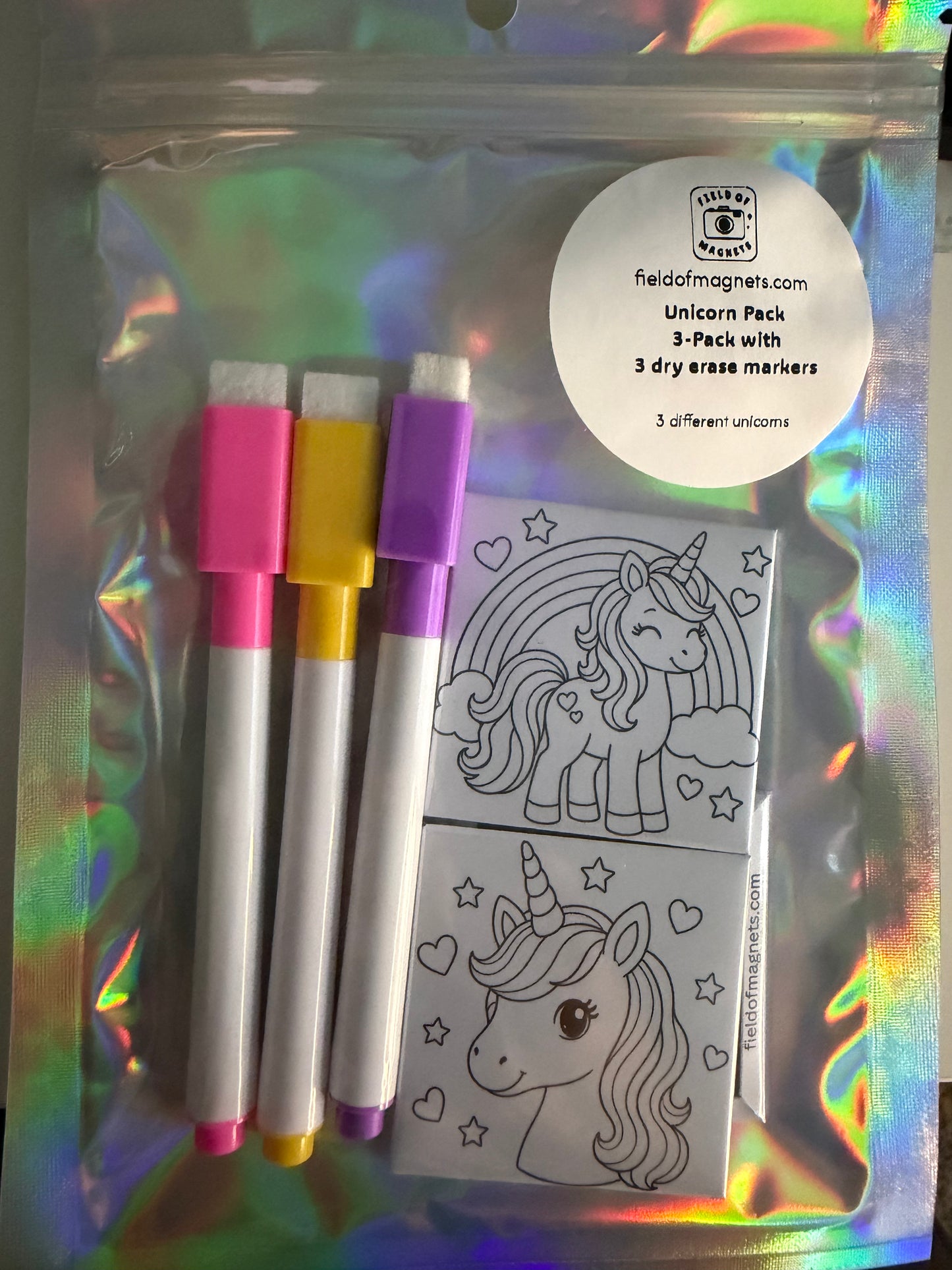 3-Pack Dry Erase Coloring Kits - Choose Your Design