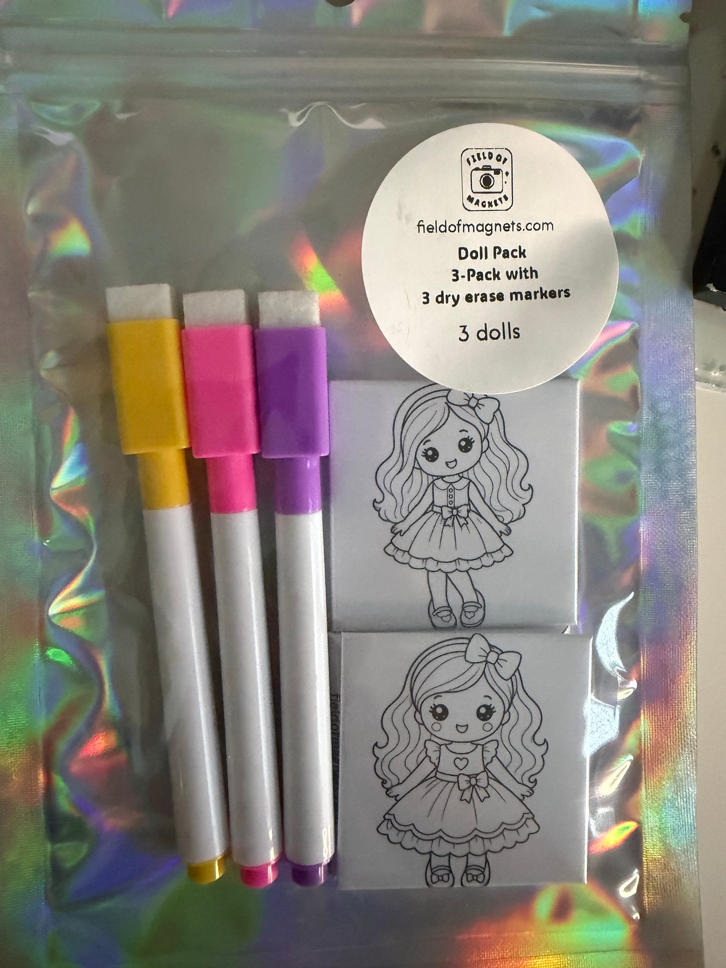 3-Pack Dry Erase Coloring Kits - Choose Your Design
