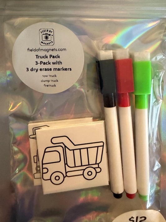 3-Pack Dry Erase Coloring Kits - Choose Your Design