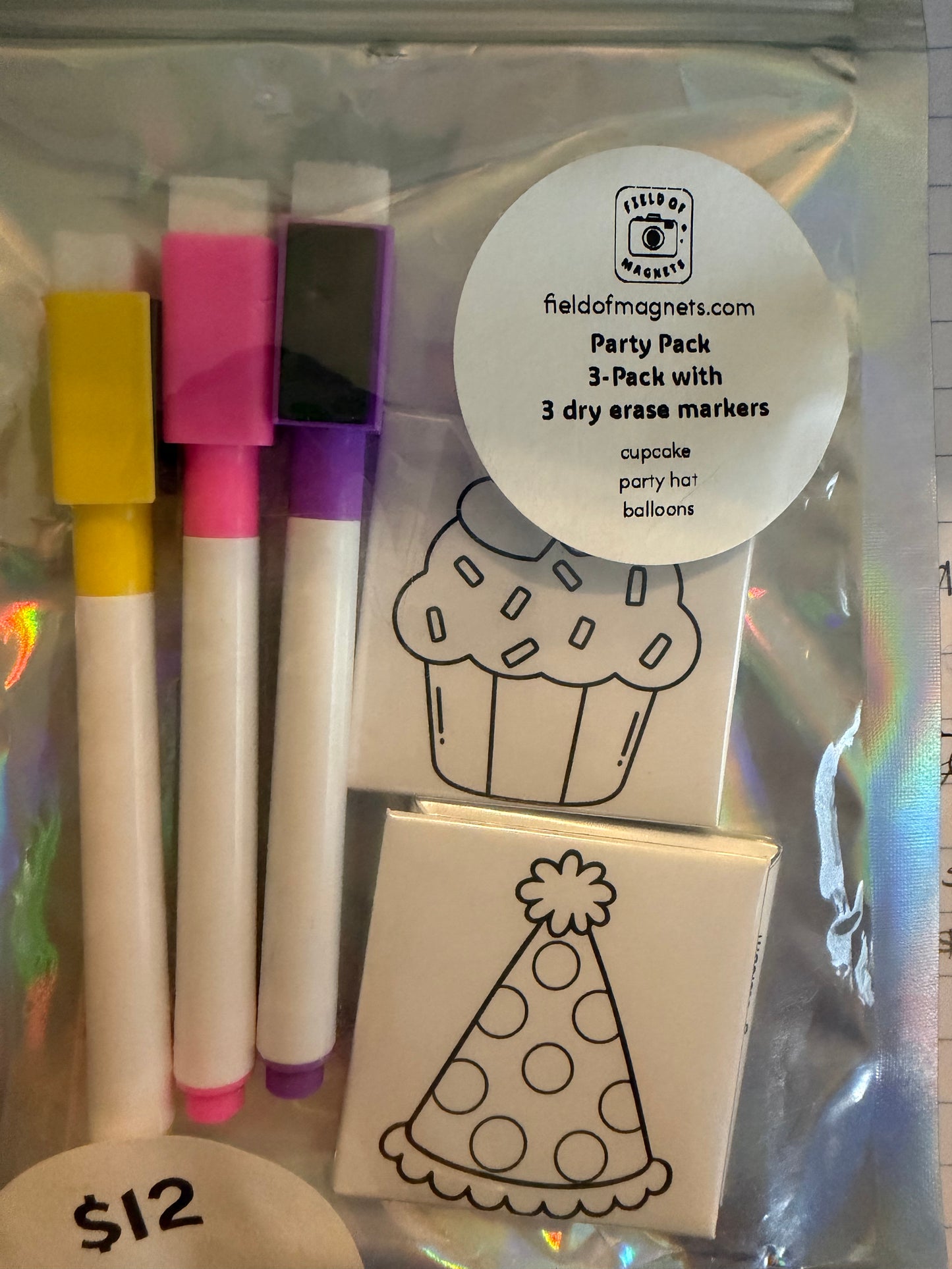 3-Pack Dry Erase Coloring Kits - Choose Your Design
