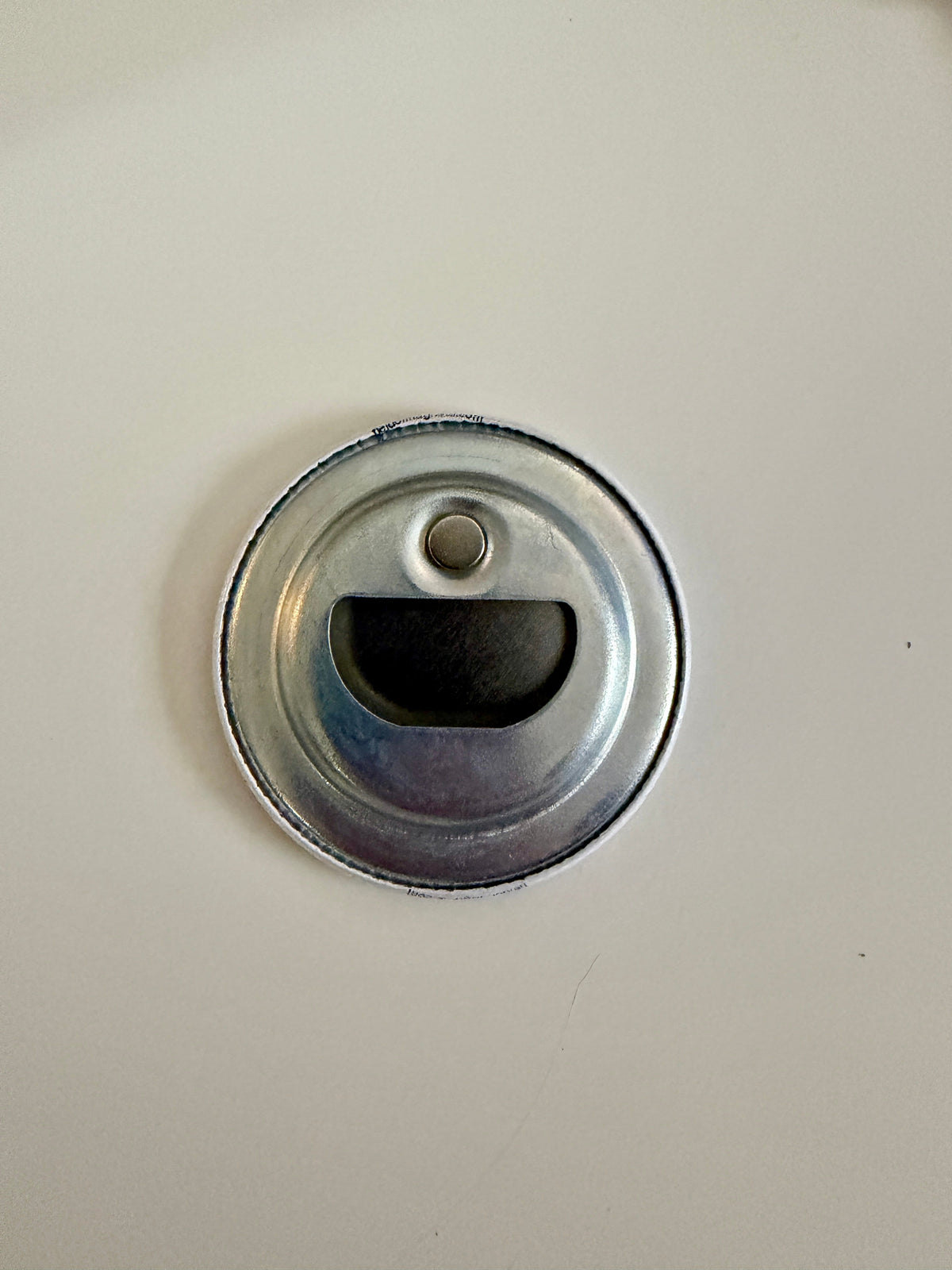 Custom photo magnetic bottle opener displayed on stainless steel fridge – Field of Magnets