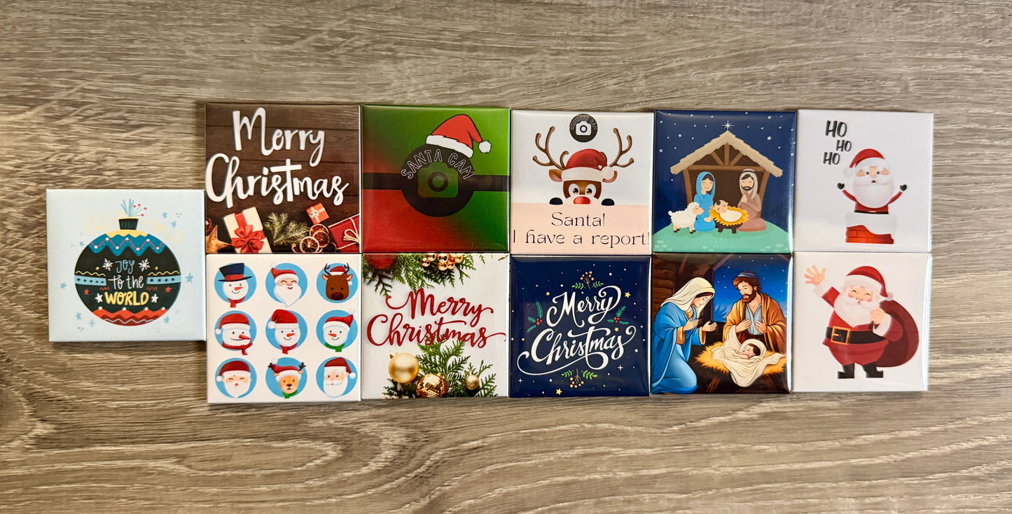 Holiday Premade Magnets - 2"x2"