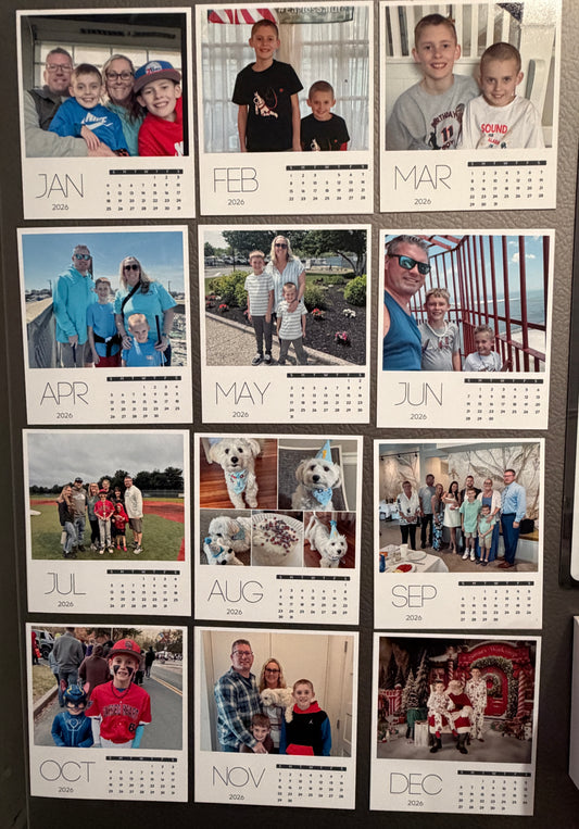 2026 Calendar Flat Magnets