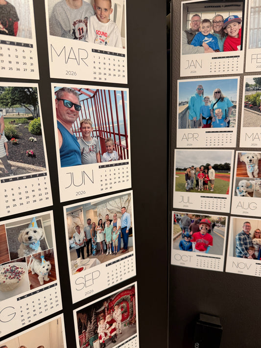 2026 Calendar Flat Magnets | June-December