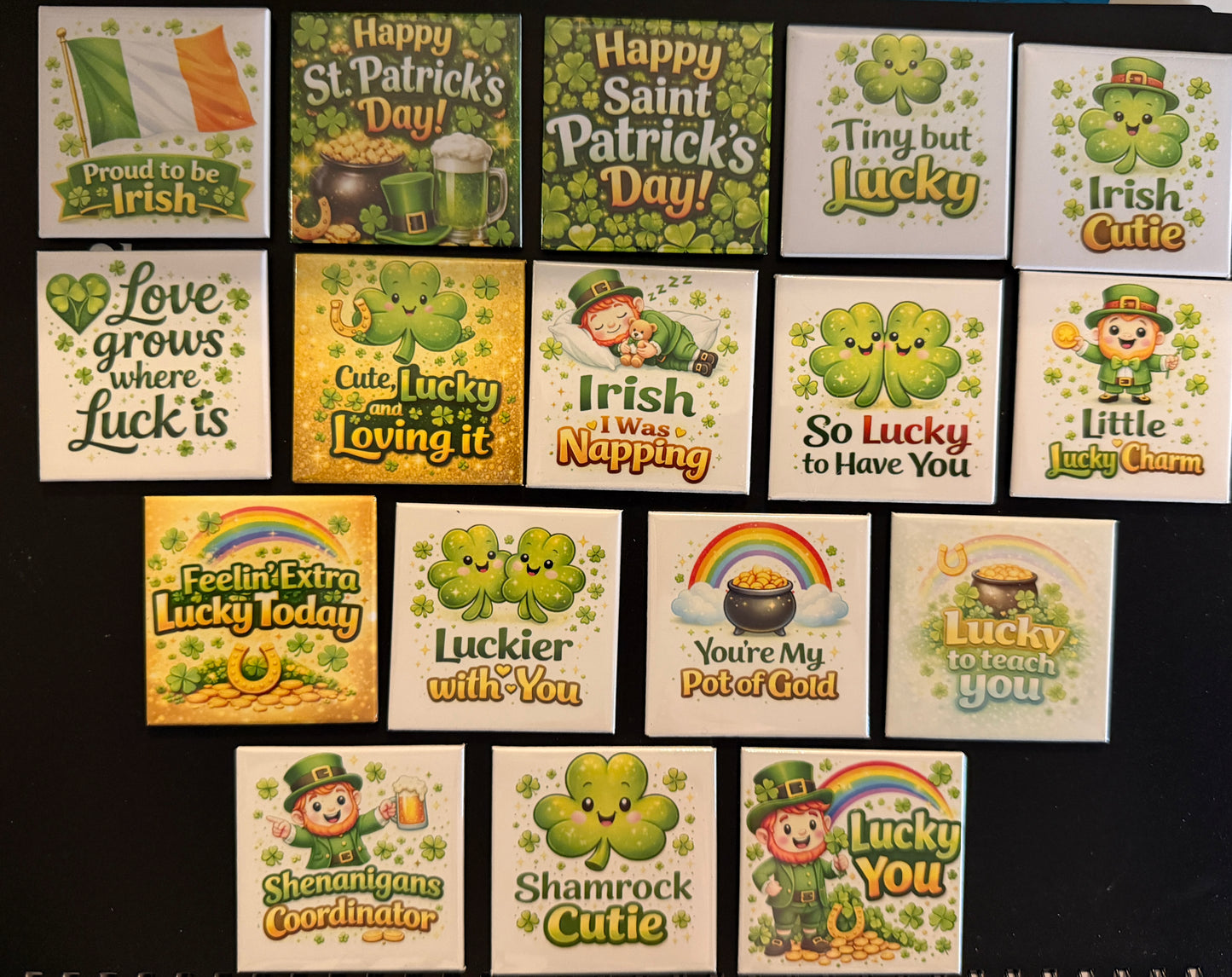 St. Patrick's Day Magnets - 2x2