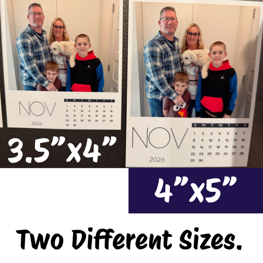 2026 Calendar Flat Magnets | June-December