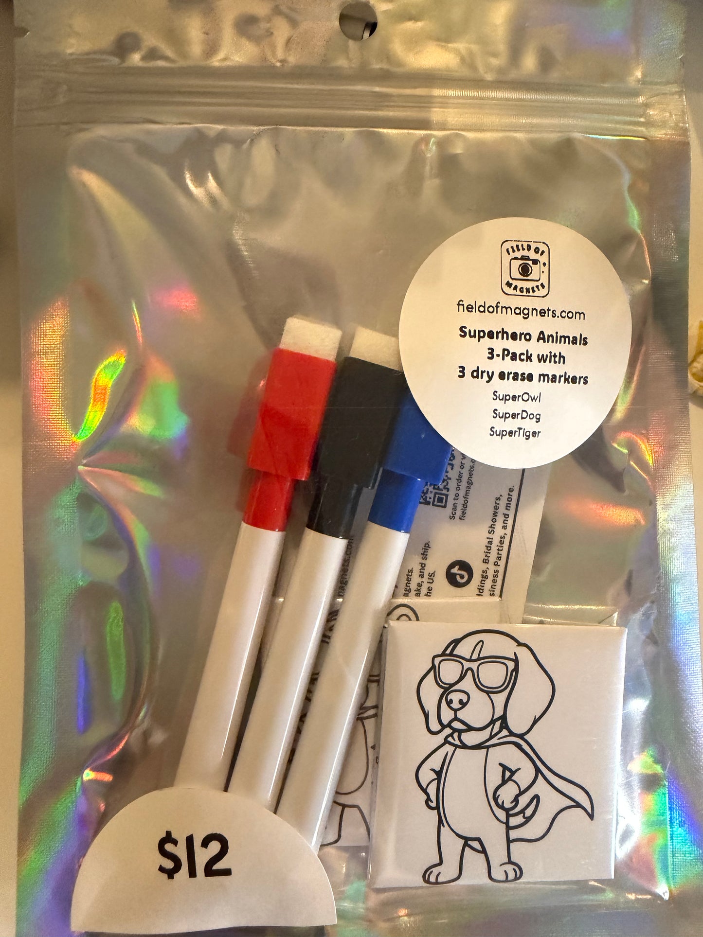 Superhero Animal Pack Dry Erase Kit